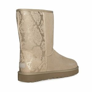 UGG boots tan/snake shimmer size 9 !